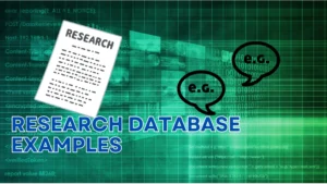 Research Database Examples