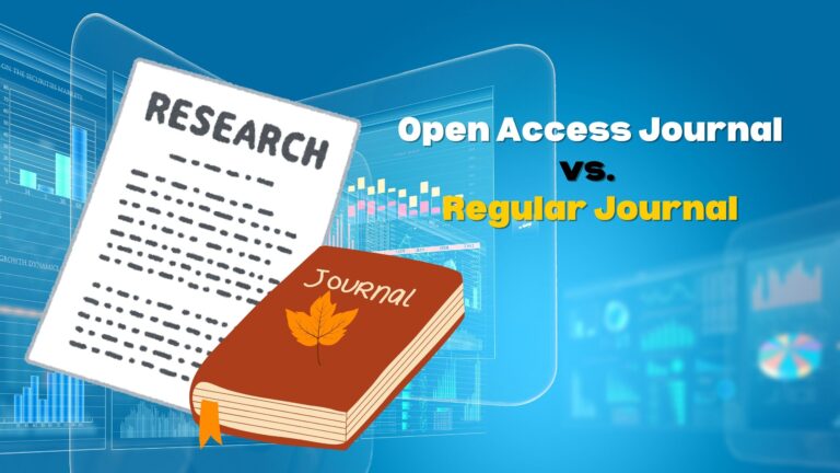 open access journal vs regular journal