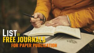 Free Journals For Paper Publication