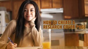 how to make a cover page for research paper