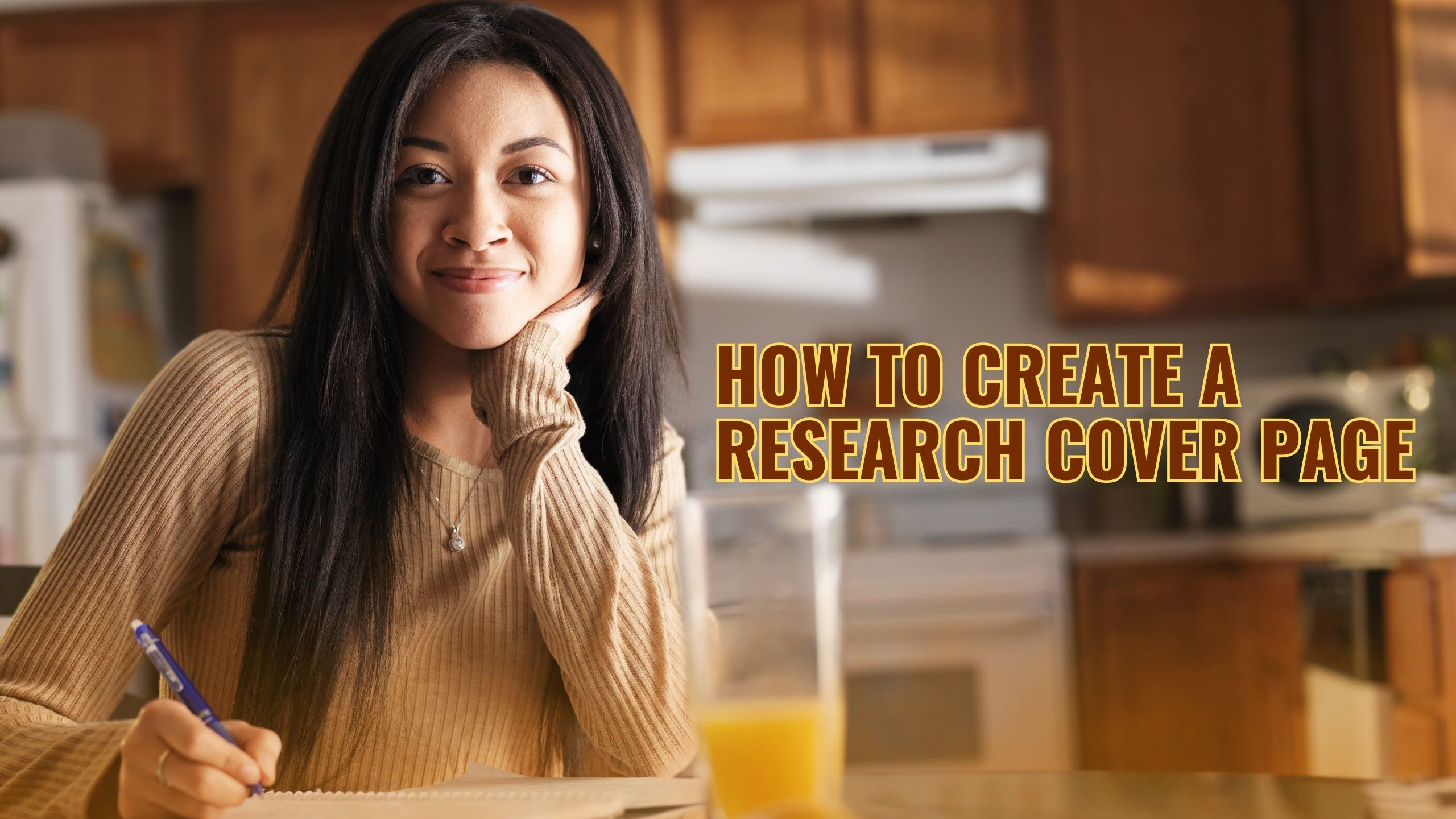 how to make a cover page for research paper