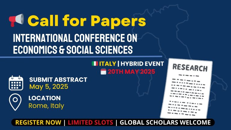 Call for Papers International conferences on Economics and Social Sciences by Italy