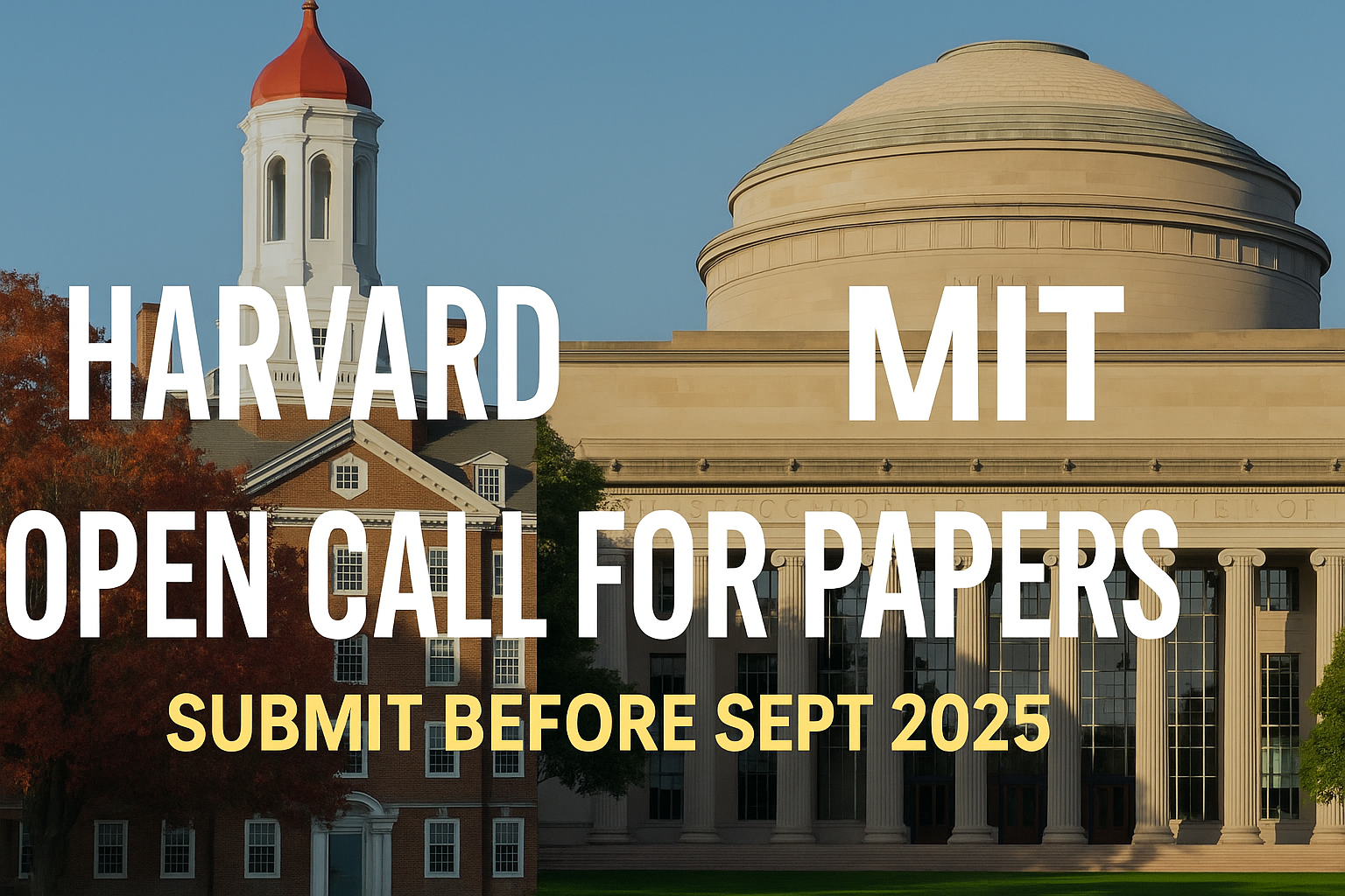Harvard & MIT Open Call for Papers – Submit Before Sept 2025 - Conference  Inc.