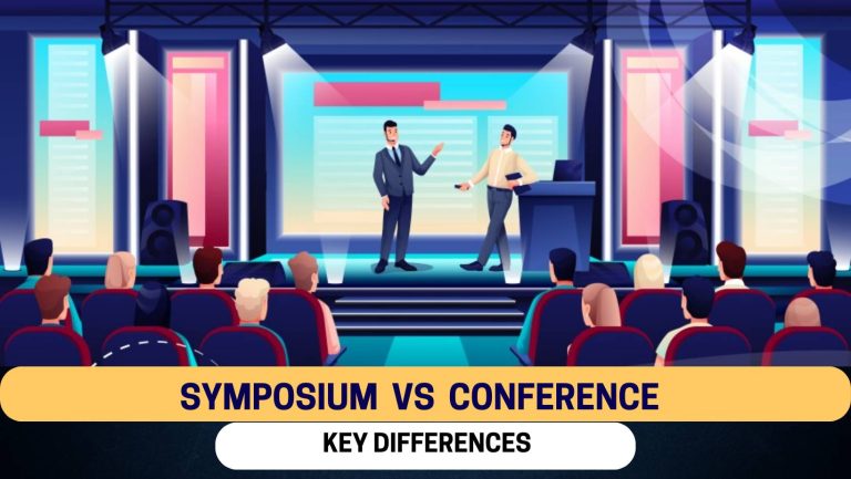 difference between a symposium and a conference